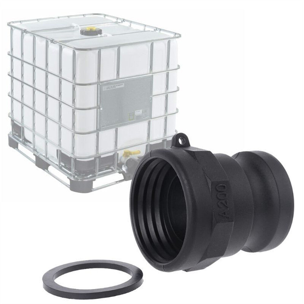 Hose Connector 2" Coarse Thread X 2" Cam Lock IBC Tank Adapter Fittings Valve