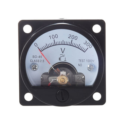Voltmeter SO-45 AC 0-300V Round Analog Dial Panel Meter Voltmeter Gauge New