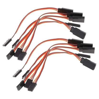 10Pcs 100-500mm Servo Extension Lead Wire Cable For RC Futaba JR Male to Female