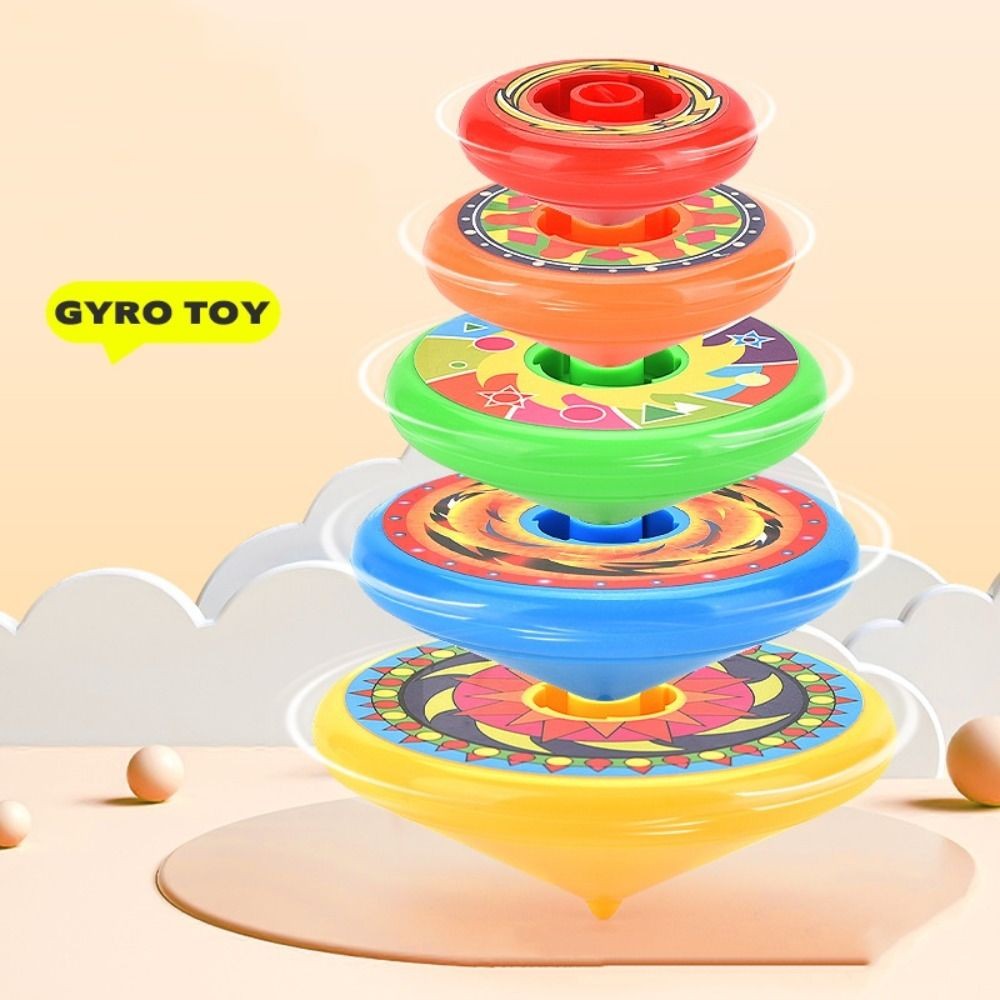 Kids Spinning Tops Gyro Stacked Spinning Tops Toys Stacking Battle Gyro Toy AU