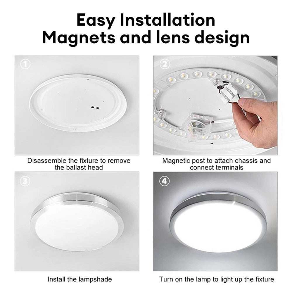 Round Circle Tube Ceiling Lamp Light Panel LED Module 18W-72W Replacement Source