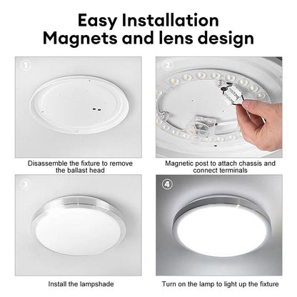 Round Circle Tube Ceiling Lamp Light Panel LED Module 18W-72W Replacement Source