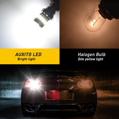 AUXITO 1156 BA15S P21W Canbus LED Reverse Stop Turn Light Bulb Globe 6500K White