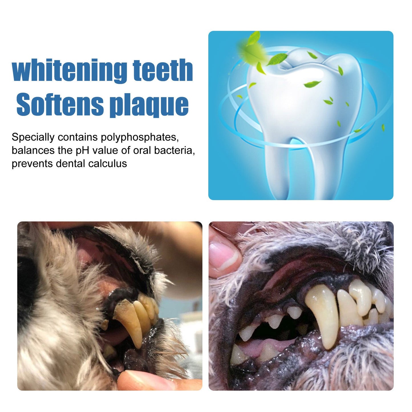 Pet Dogs Dental Tartar Remover Foaming Spray Whitens Teeth Oral Care Cleaner