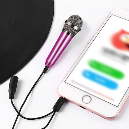 Mini Portable Microphone Vocal Instrument Mic For Mobile Phone Laptop Computer