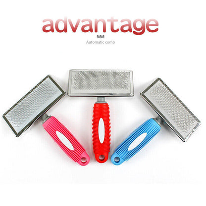 Pet Grooming Brush For Dog Cat Hair Shedding Trimmer Comb Self Clean Slicker