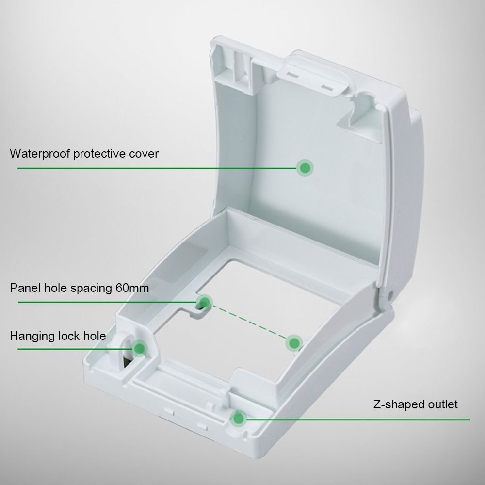 Shield Lockable 86 Type Switch Case Waterproof Dustproof Box Socket Cover