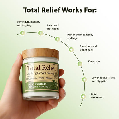 Total Relief Magnesium Cream Nerve Relief Magnesium FastAbsorbing Soothing Cream