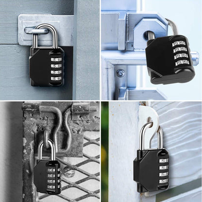 Combination-Lock 4 Digit Outdoor Waterproof Padlock,Gate,Locker,Hasp Number Lock