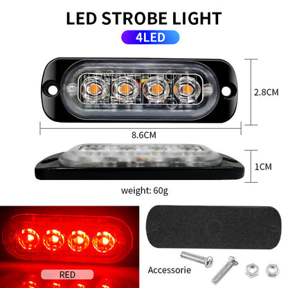 Super Bright LED Car Truck Emergency Beacon Warning Hazard Flashing Strobe Light
