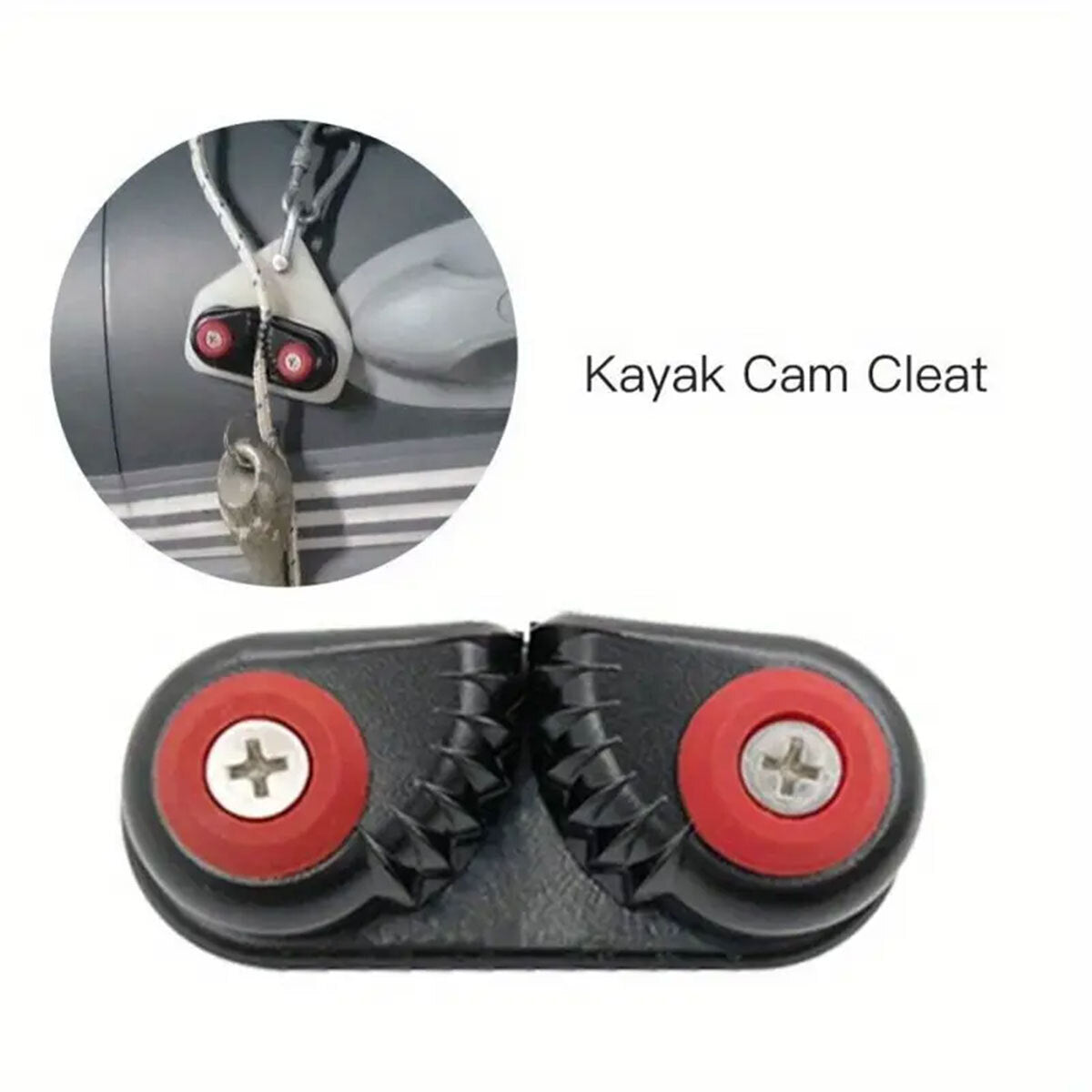 Aluminum Cam Cleat 2PCS Ball Bearing Fast Entry Boat Marine Sailing Rope Guide
