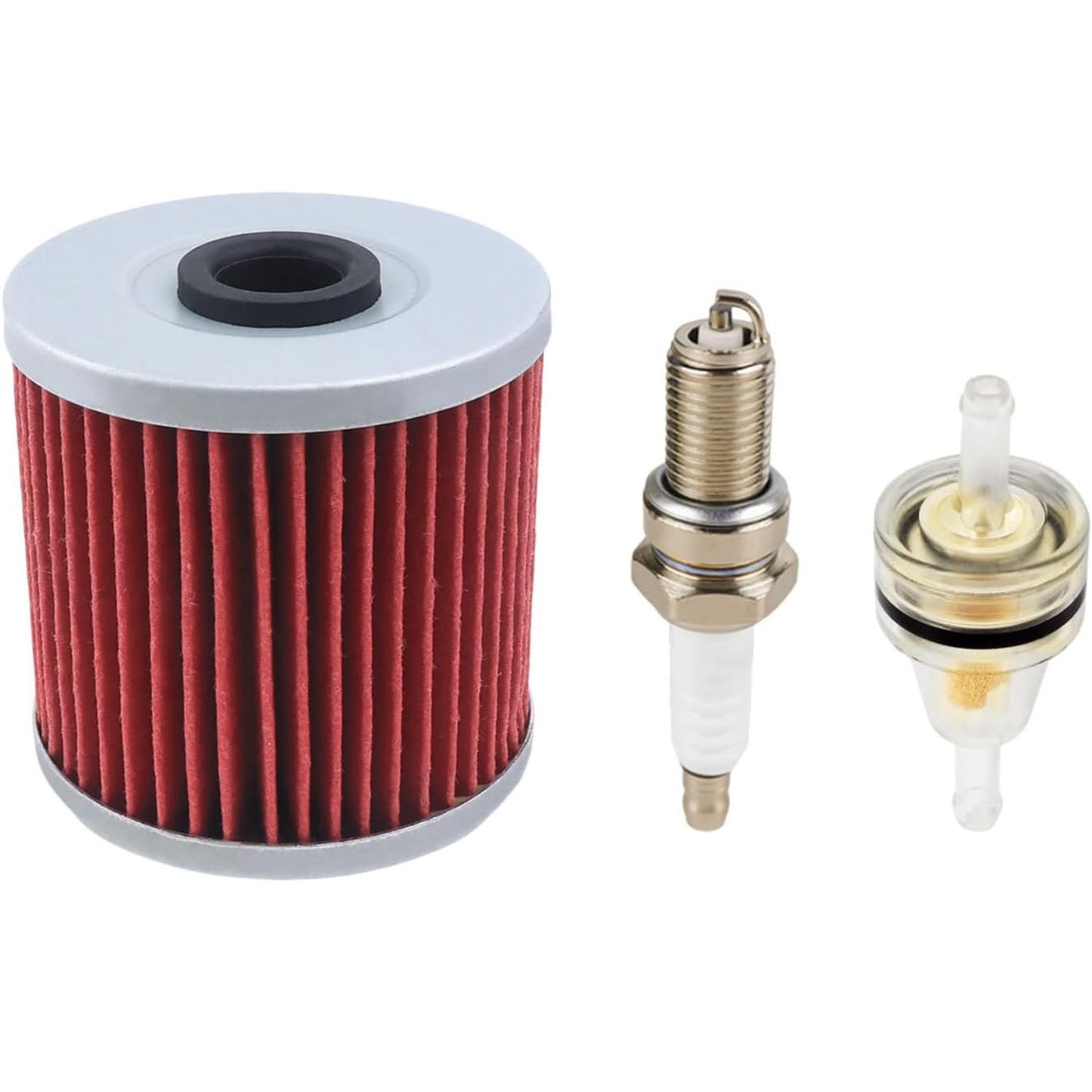Service Kit Air Oil Fuel Filter Spark Plug For Kawasaki Bayou 220 250 300 KLF300