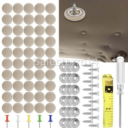 60* Car Roof Lining Liner Repair Kit Fix Sagging Headliner Pins Buckle Rivet OZ