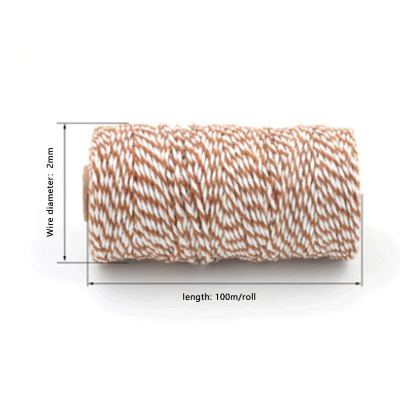 2Mm Thick Butchers String Cotton Twine Meat Prep Trussing Turkey Barbecue String
