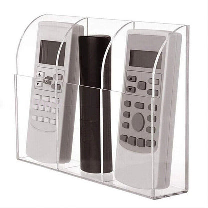 TV Remote Control Holder Wall Mount Clear Acrylic Organizer Stand Box Storage AU