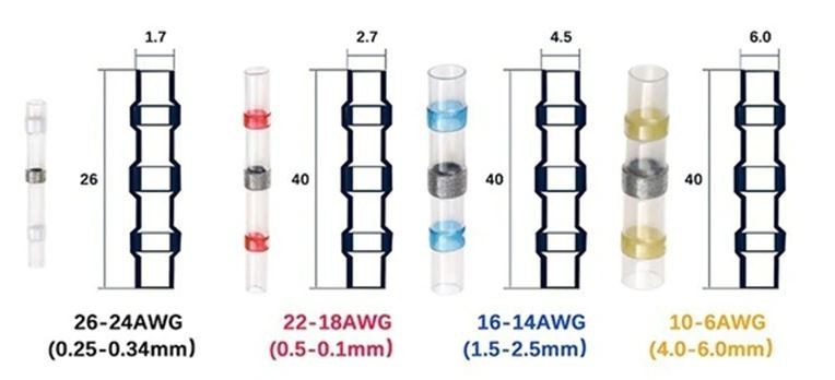 800pcs Mixed Waterproof Heat shrink Wire Connector Solder Insulated Joiners