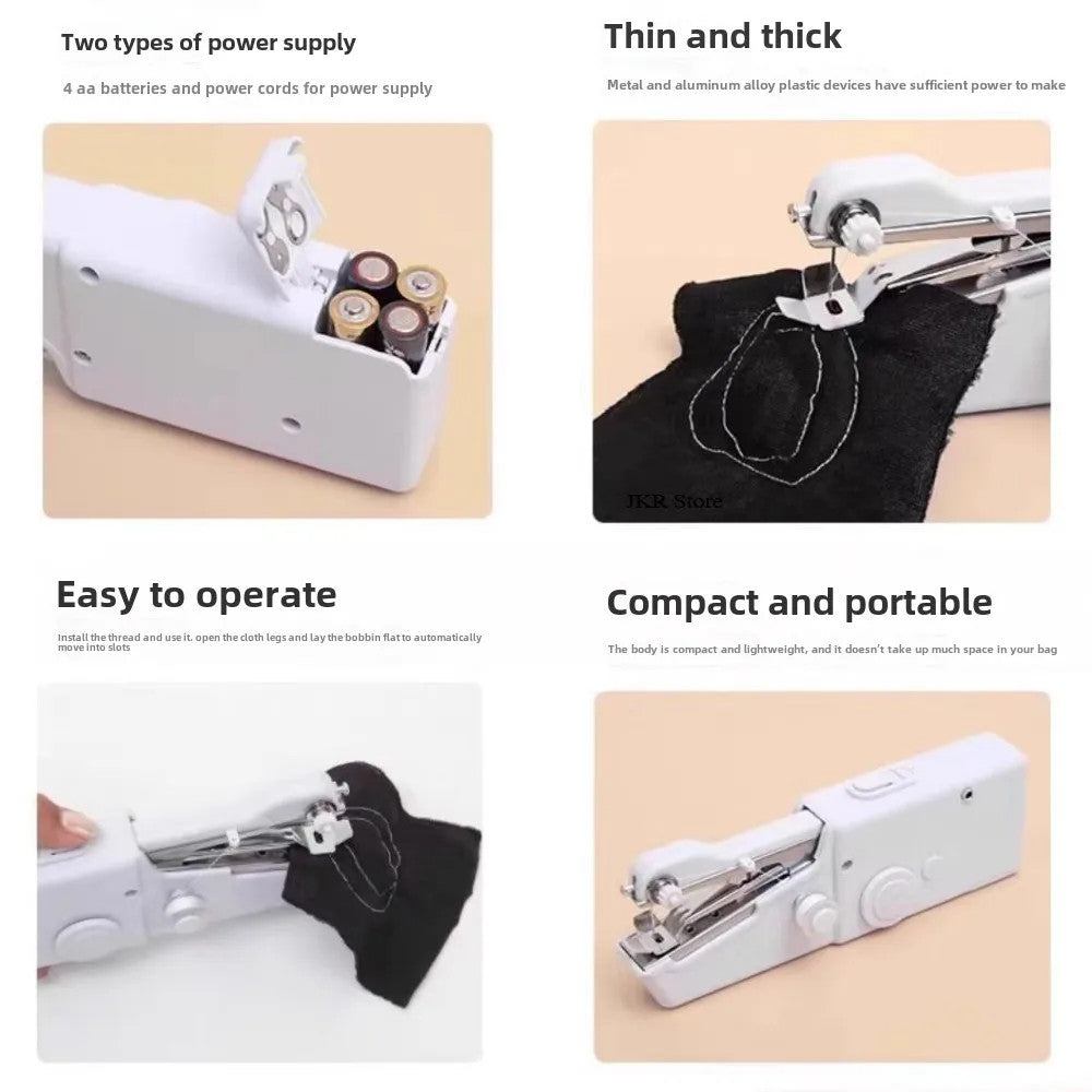 Mini Electric Hand Sewing Machine Portable Sewing Quick Sewing Tool Home DIY