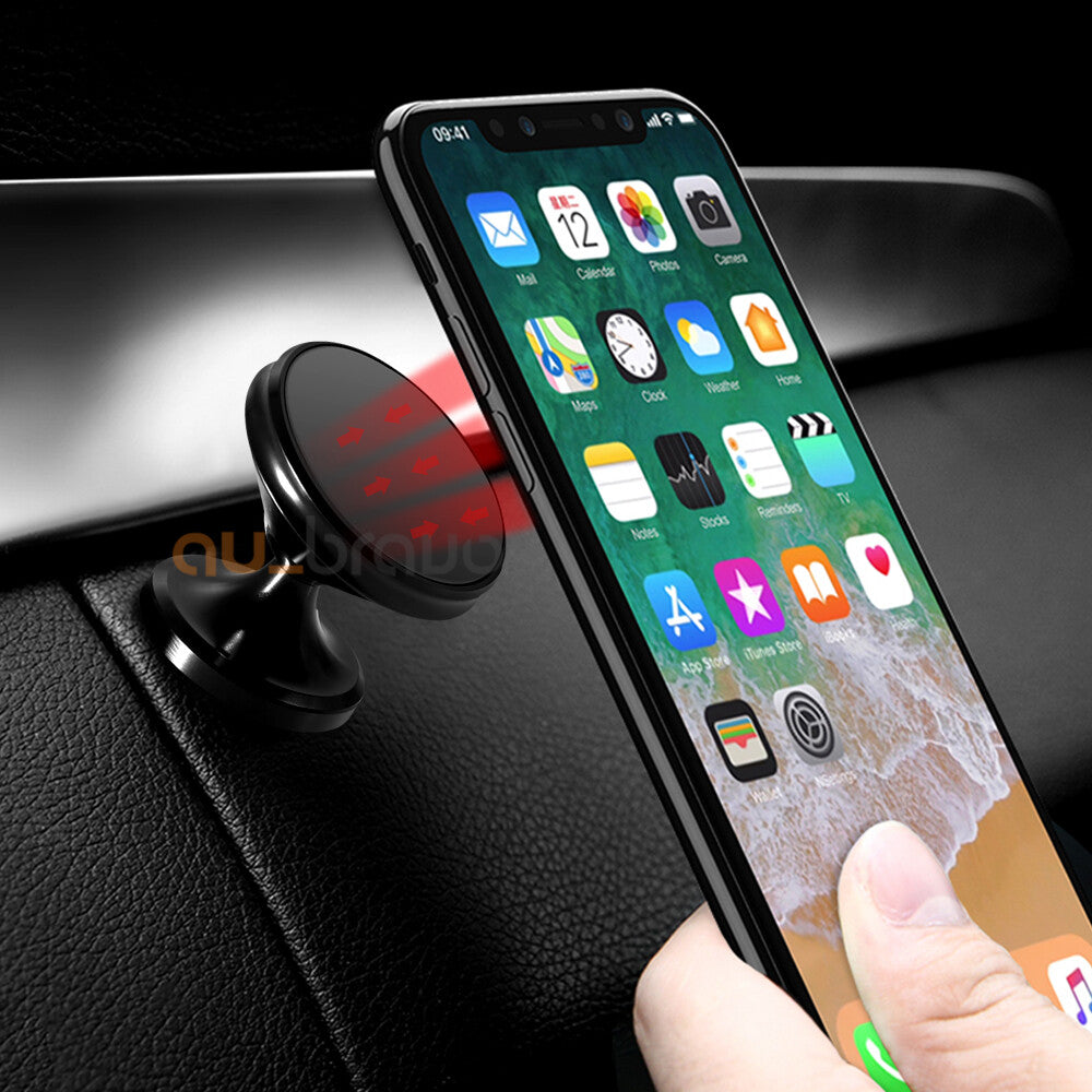 2x 360 Degree Rotating Cell Phone Holder Car Magnetic Mount Stand Universal