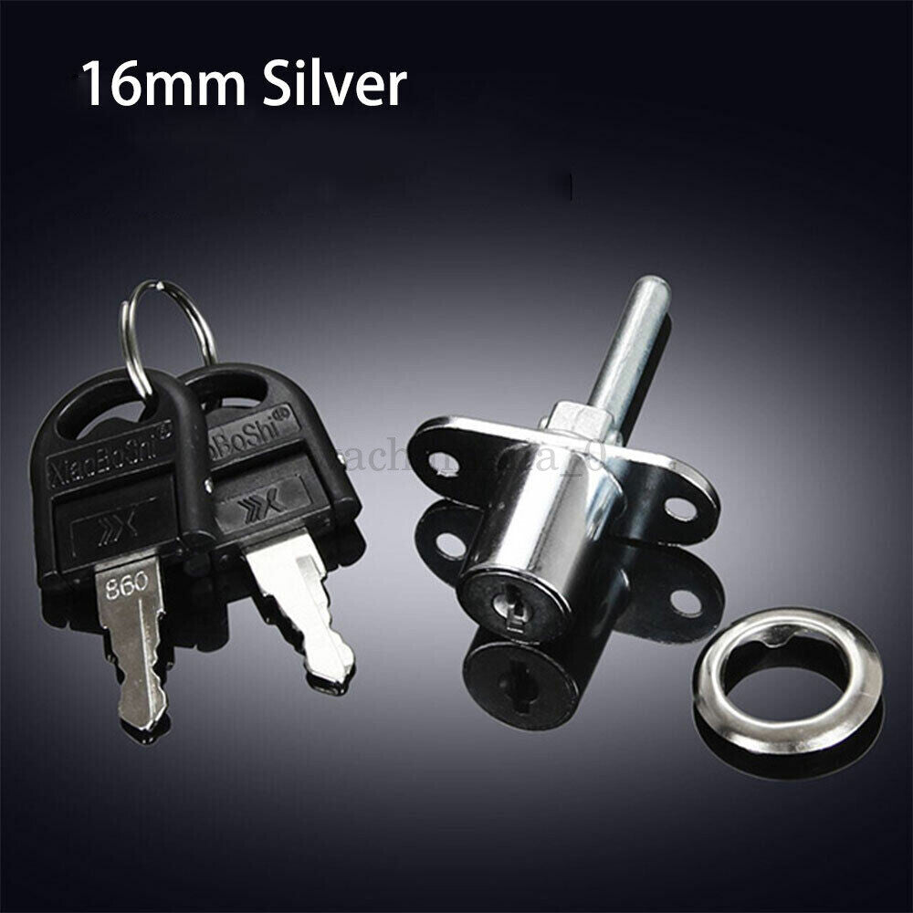 16/19mm Furniture Desk Draw Pedestal Lock Office Home Filing Cabinet Lock AU