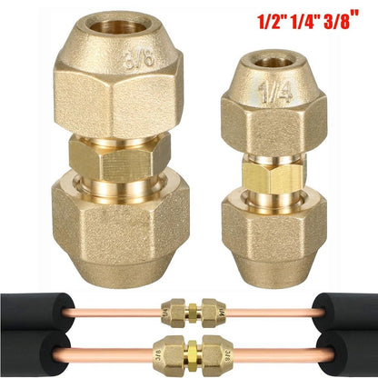 With Flare Nuts Pipe Extension Joint  HVAC Air Conditioning Refrigeration