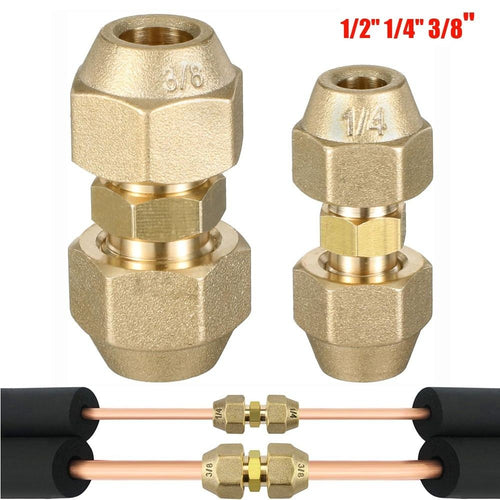 With Flare Nuts Pipe Extension Joint  HVAC Air Conditioning Refrigeration