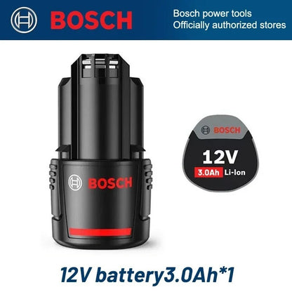 Original 3.0Ah 12V battery, 3000mAh BAT411 Lithium ion Rechargeable – Compatible with Bosch