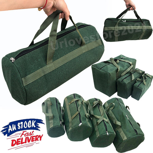 Waterproof Tool Bag Pouch Portable Storage Toolkit Canvas Hand Case Heavy Duty