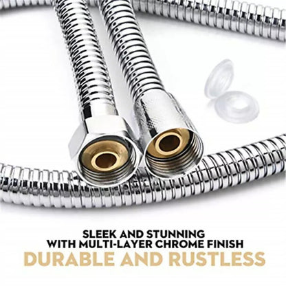 1.2-3m Shower Head Hose Handheld Stainless Steel Bathroom Flexible Tube Bath