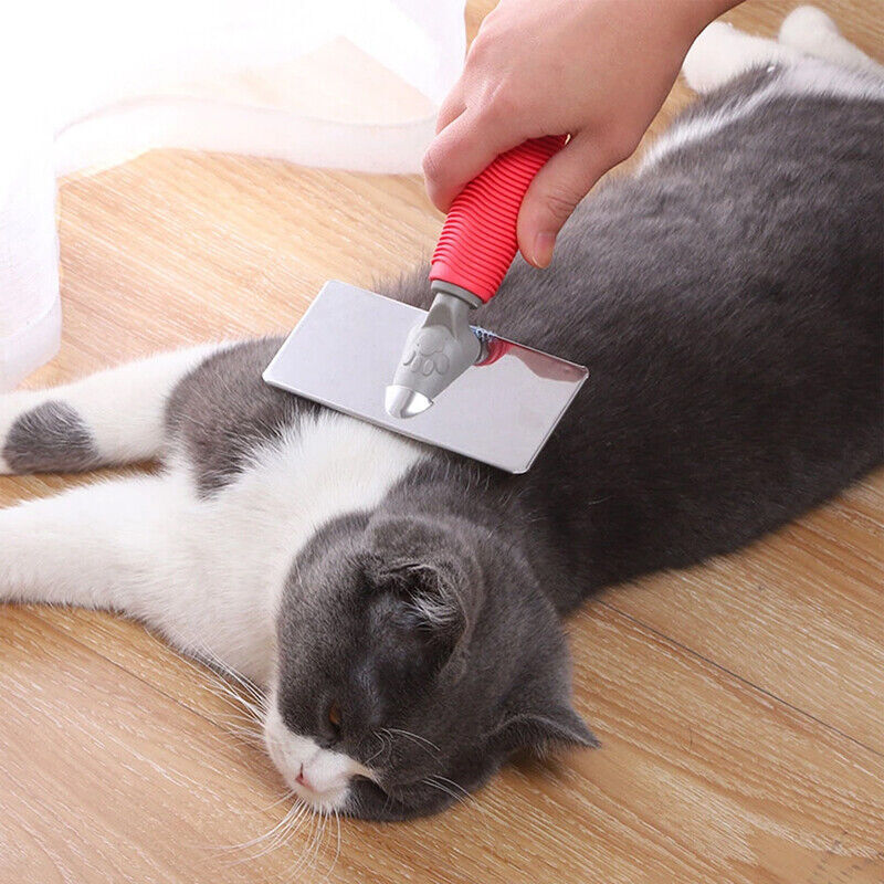 Pet Grooming Brush For Dog Cat Hair Shedding Trimmer Comb Self Clean Slicker