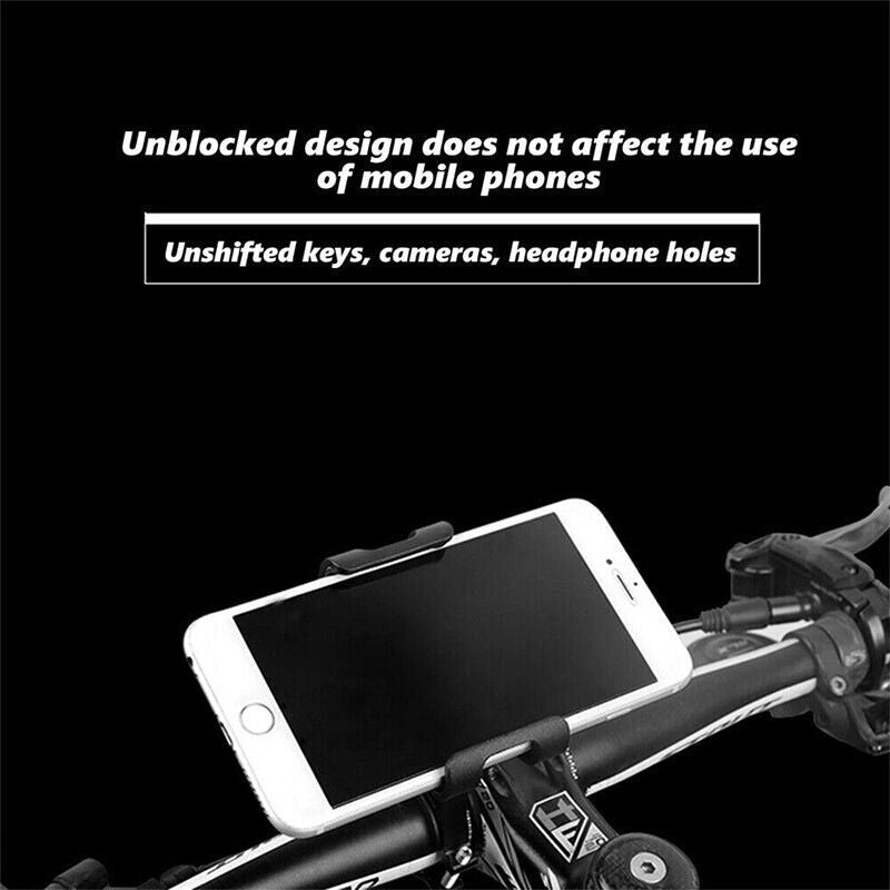 Aluminium Bicycle Phone Holder 360 Degree Rotation Handlebar Mount Universal Bar