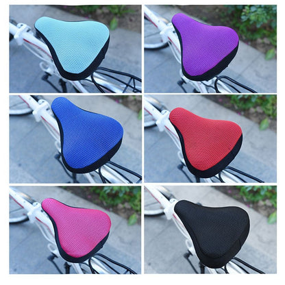 Bike Seat Cover Breathable Saddles Cycling Silicone Seats Bicycle Saddle – Compatible with Seat