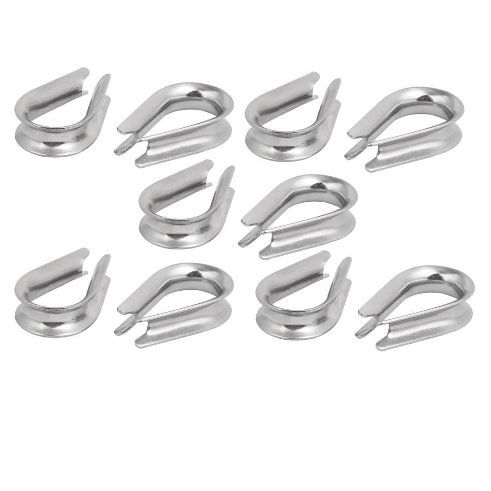 10pcs 1.5-12mm Rope Thimble Rigging Thimbles Ring Clamp  Rope Connecting Head