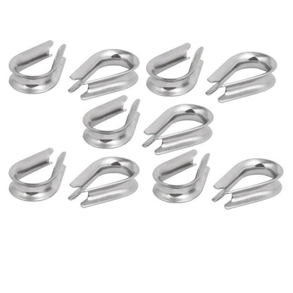 10pcs 1.5-12mm Rope Thimble Rigging Thimbles Ring Clamp  Rope Connecting Head
