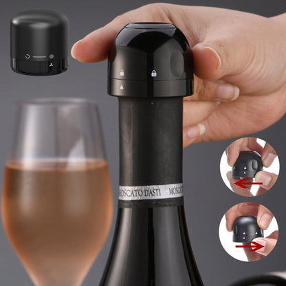 5PCS Vacuum Wine Bottle Stopper Champagne Sealer Cork Silicone Seal Plug Cap AU