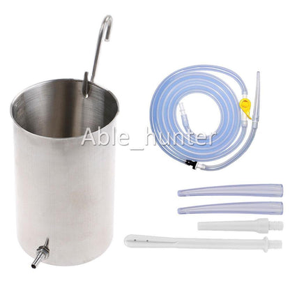 Non-Toxic Stainless Steel Enema Bucket kit Coffee Colon Cleansing Detox Kit 2L