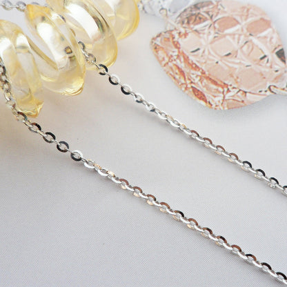 GENUINE 925 Sterling Silver Solid 1MM Link Chain Necklace for Pendant Stunning