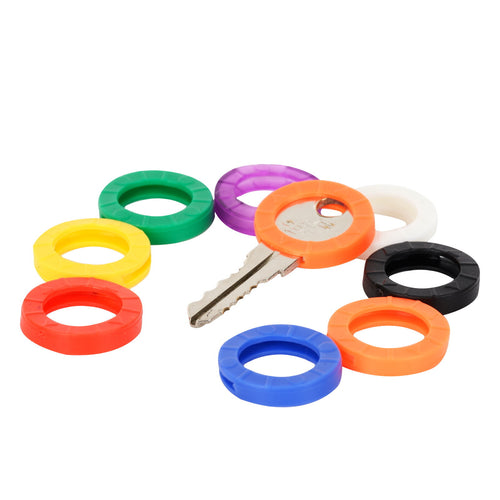 32X Key Indicate Cover Silicone Ring Cap Flexible Elastic Indicator Keyring Case