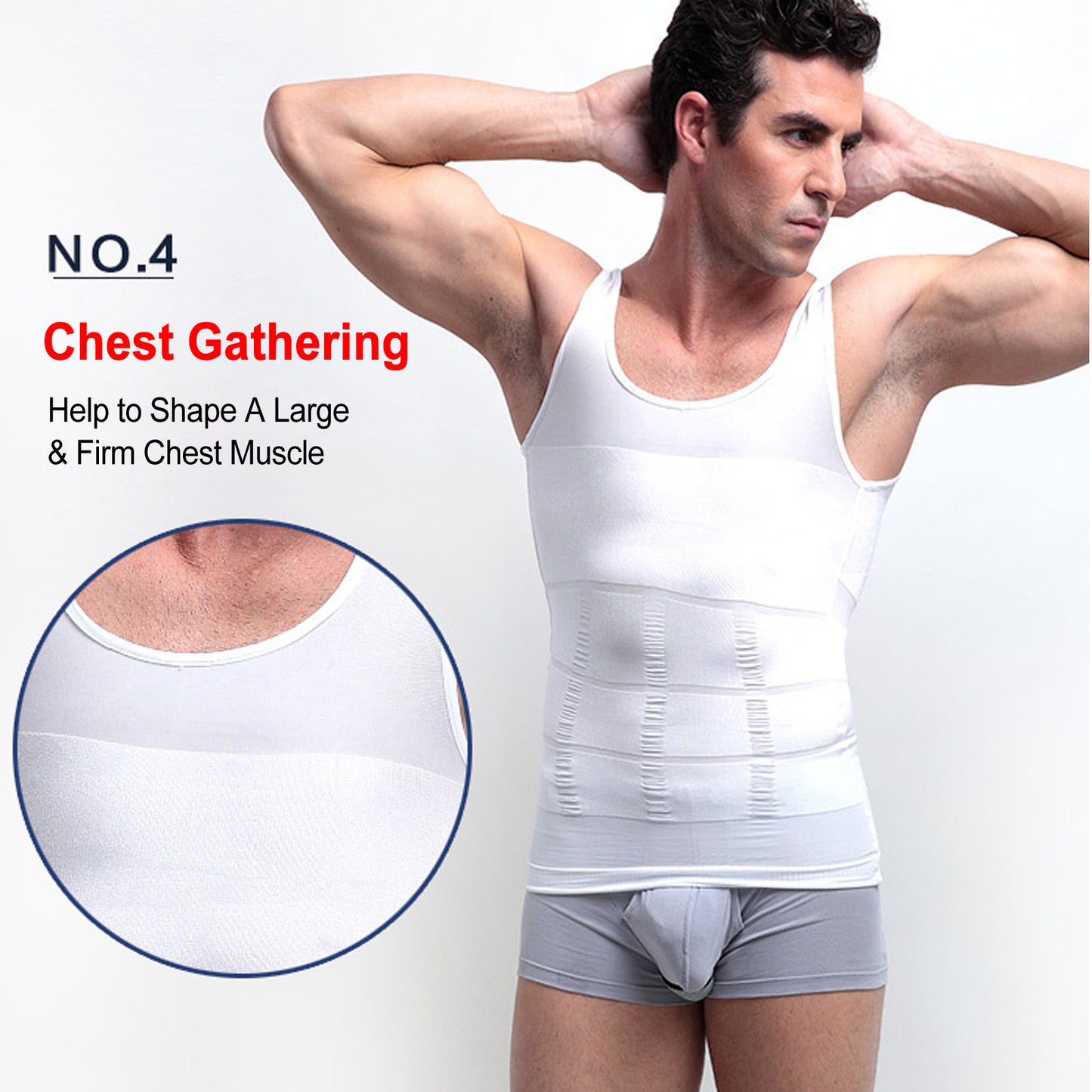 MEN MEN'S SLIMMING BODY SLIM SHAPER UNDERWEAR CORSET COMPRESSION VEST/SHIRT