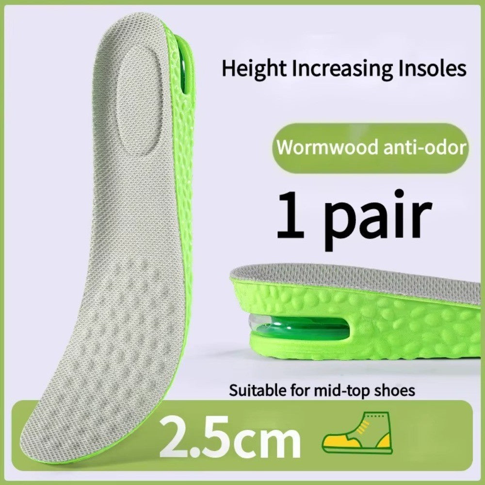 1Pair Breathable Air Cushion Height Increase Insoles  For Men and Women