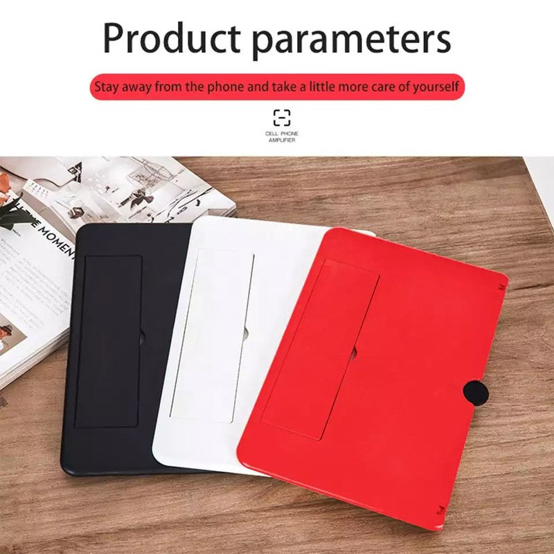 10Inch Folding Amplifier Stand Screen Magnifier 3D Adjustable Mobile Phone HD