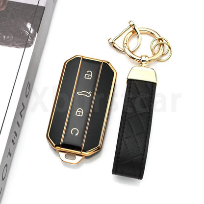 TPU Car Key Case Cover for Chery Jaecoo 5 J5 Smart Key Shell Keychain Set