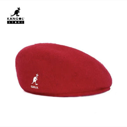 Kangol Wool 504 Flat Cap Men Women Casual Woolen Beret Hat Winter Newsboy Caps