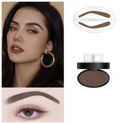 Cosmetic Definition Natural Shape Eyebrow Shadow Stamp Waterproof Brow Dye Kit