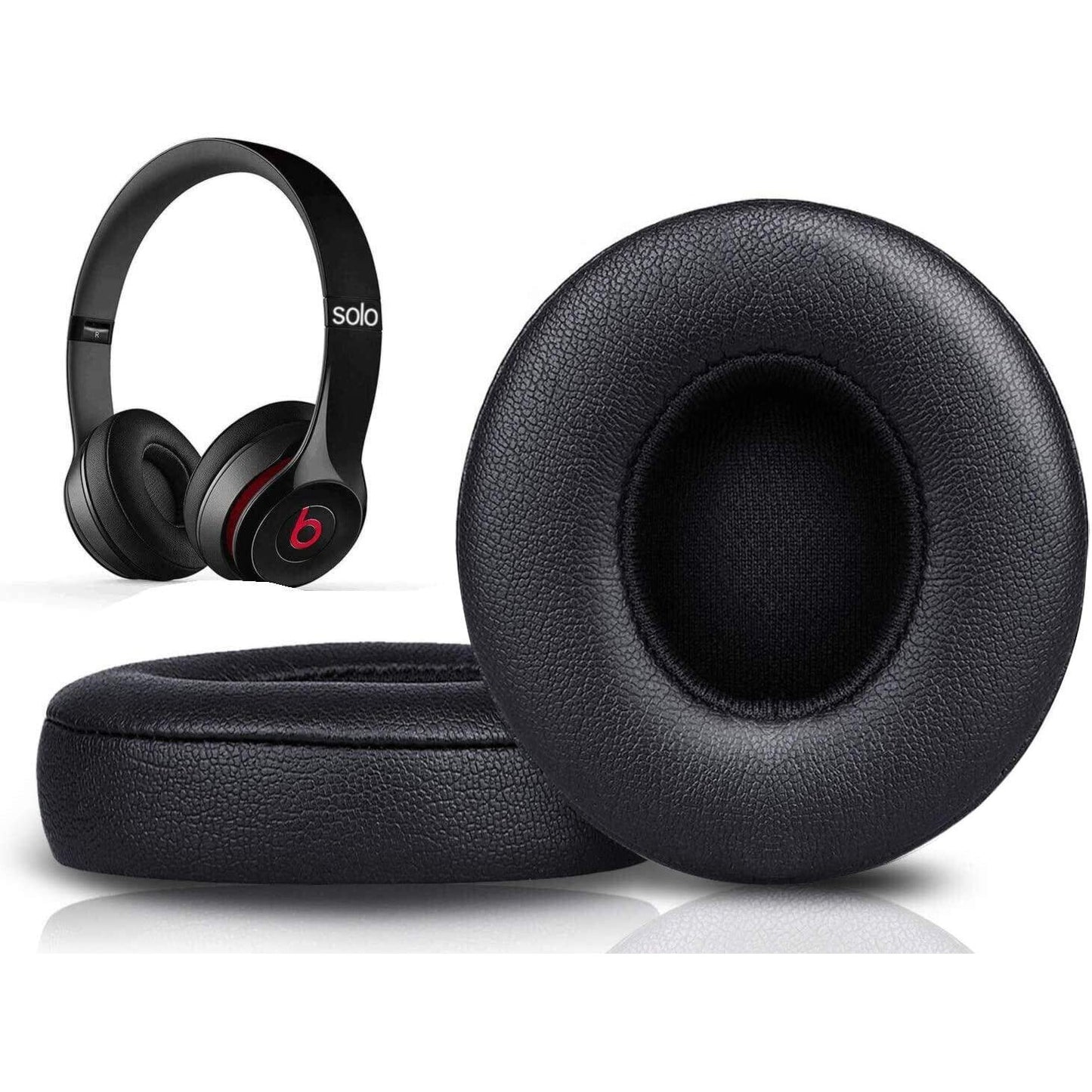Replacement Ear Pads Compatible with Beats by Dr. Dre Solo 2 / 3 Wireless Headphone Earpads
