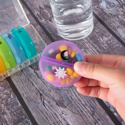 7 Day Medicine Tablet Organizer Container Pill Box Weekly Dispenser Storage AU