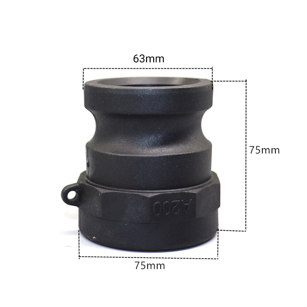 Hose Connector 2" Coarse Thread X 2" Cam Lock IBC Tank Adapter Fittings Valve