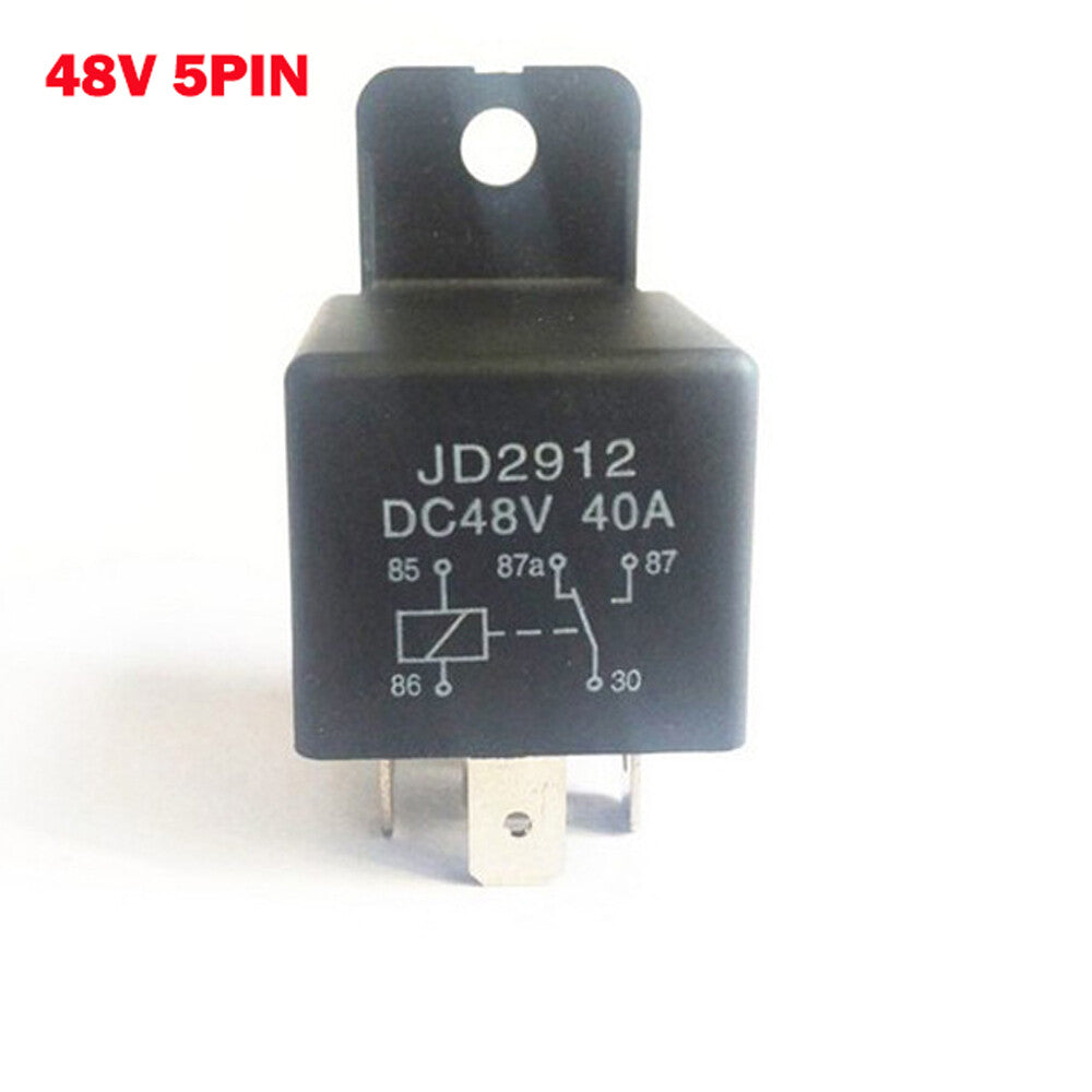 5x 12/24/48V Automotive Relay Socket 40A 4/5 Pin Bracket Auto Quick Connect NEW