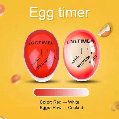 2PCS Colour Changing Egg Timer Perfect Boiled Eggs By Temperature Kitchen Helper