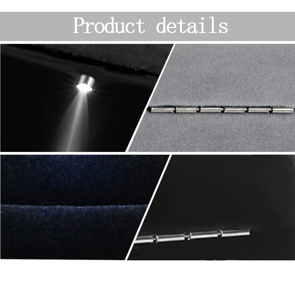 LED Ring Box Jewelry Wedding Engagement Proposal LED Ear Ring Case Black AUS