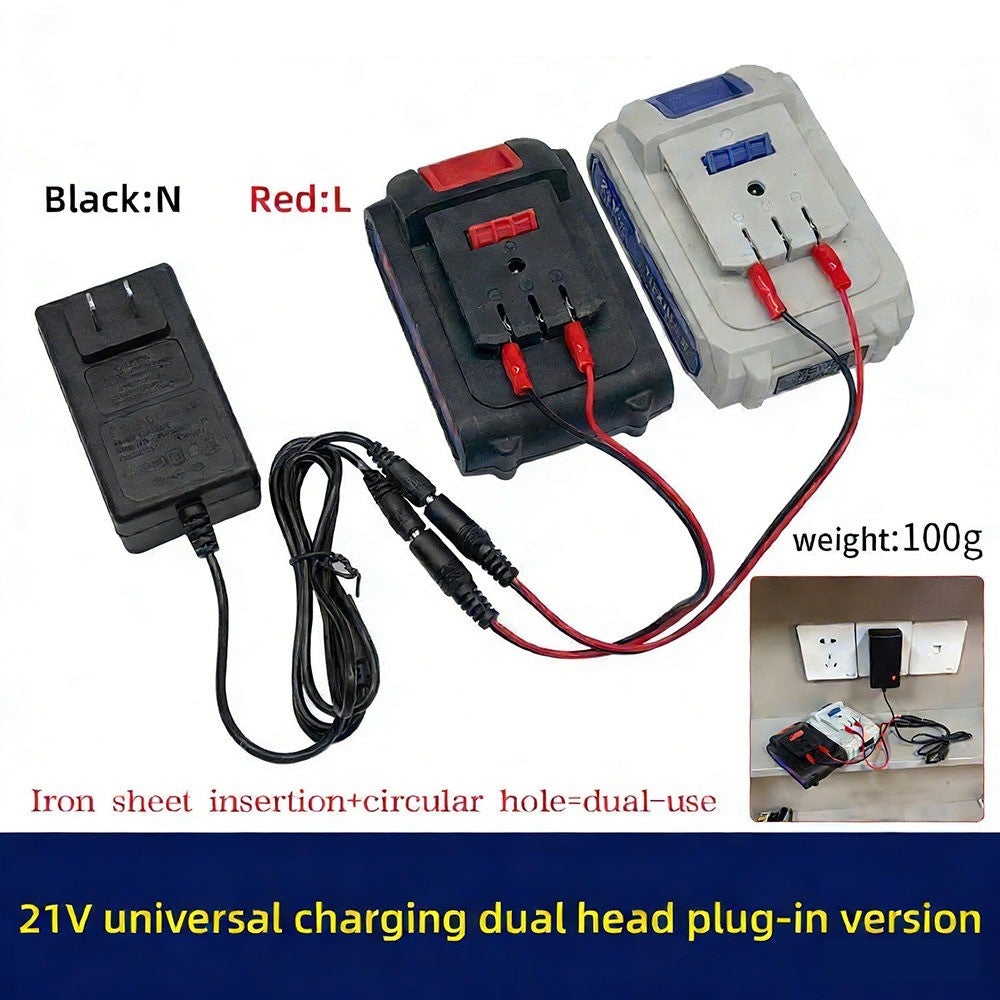 18/21V/24V Lithium Dual-head Charger Universal Battery Charger